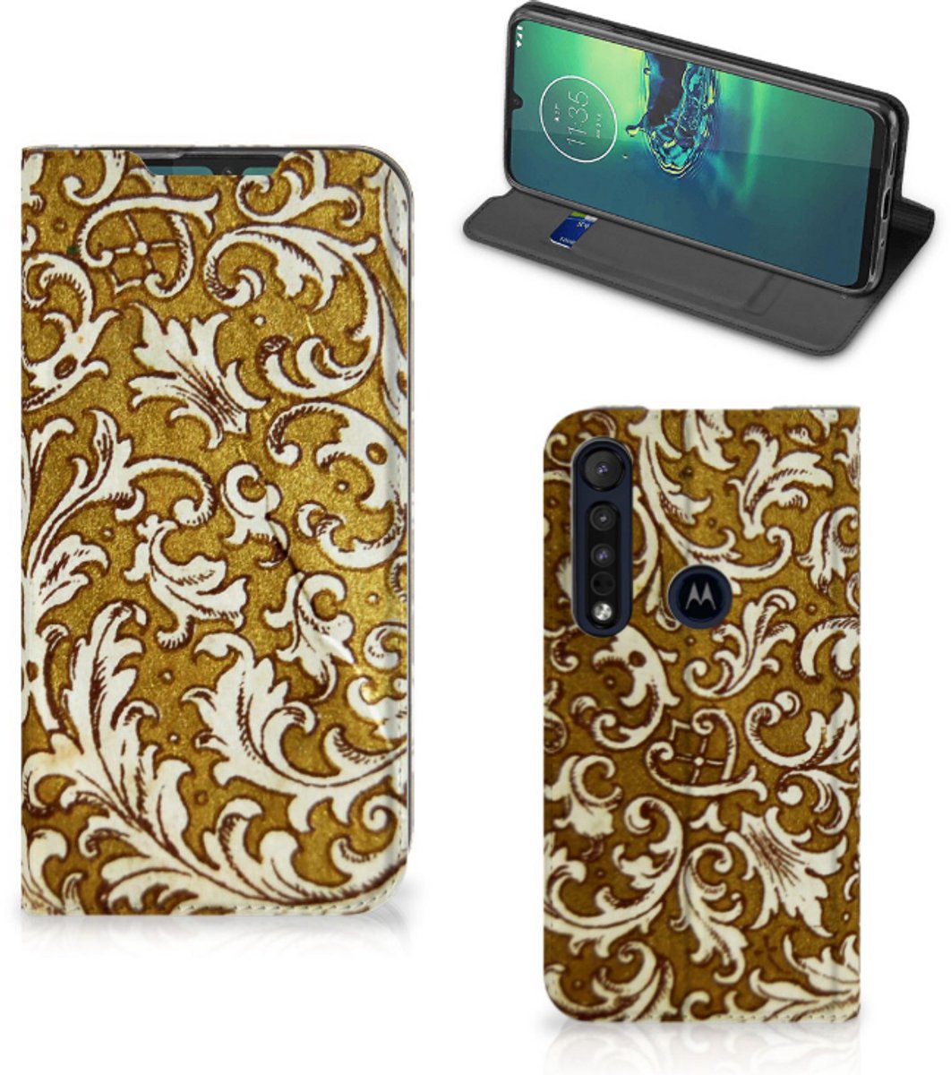 Telefoon Hoesje Motorola G8 Plus Barok Goud