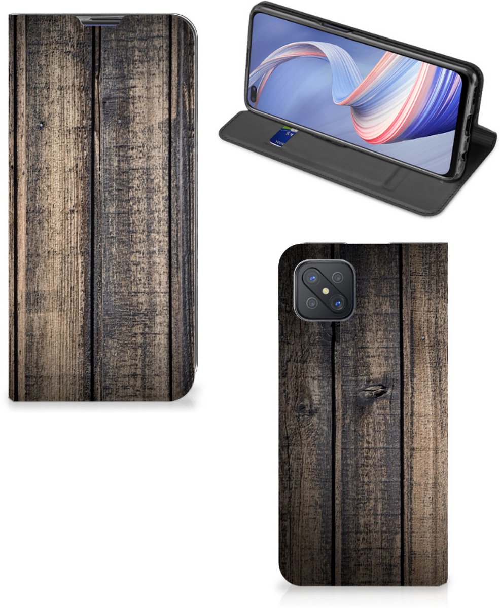 OPPO Reno4 Z 5G Book Wallet Case Steigerhout
