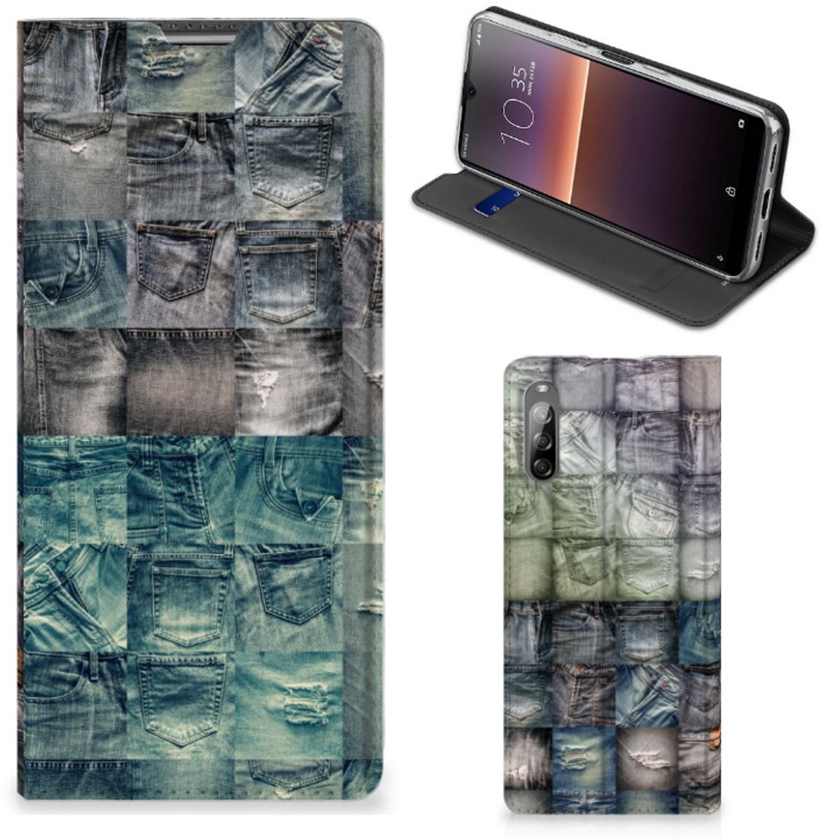 Hippe Standcase Sony Xperia L4 Spijkerbroeken