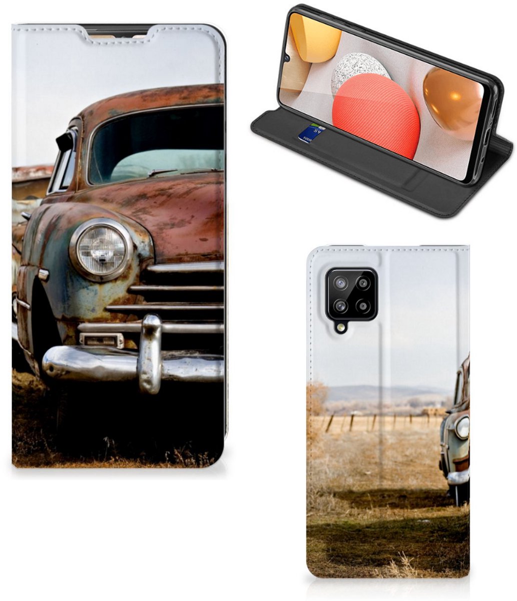 Samsung Galaxy A42 Stand Case Vintage Auto
