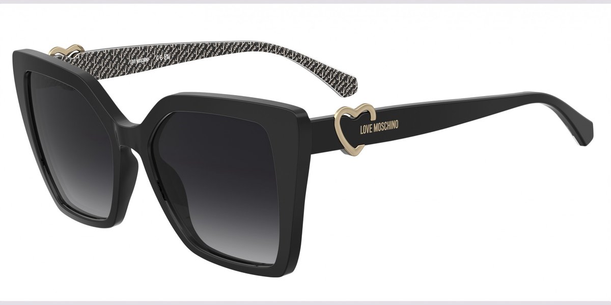 Moschino Love MOL067/S Black pattern white 54/17/140 WOMAN Zonnebrillen