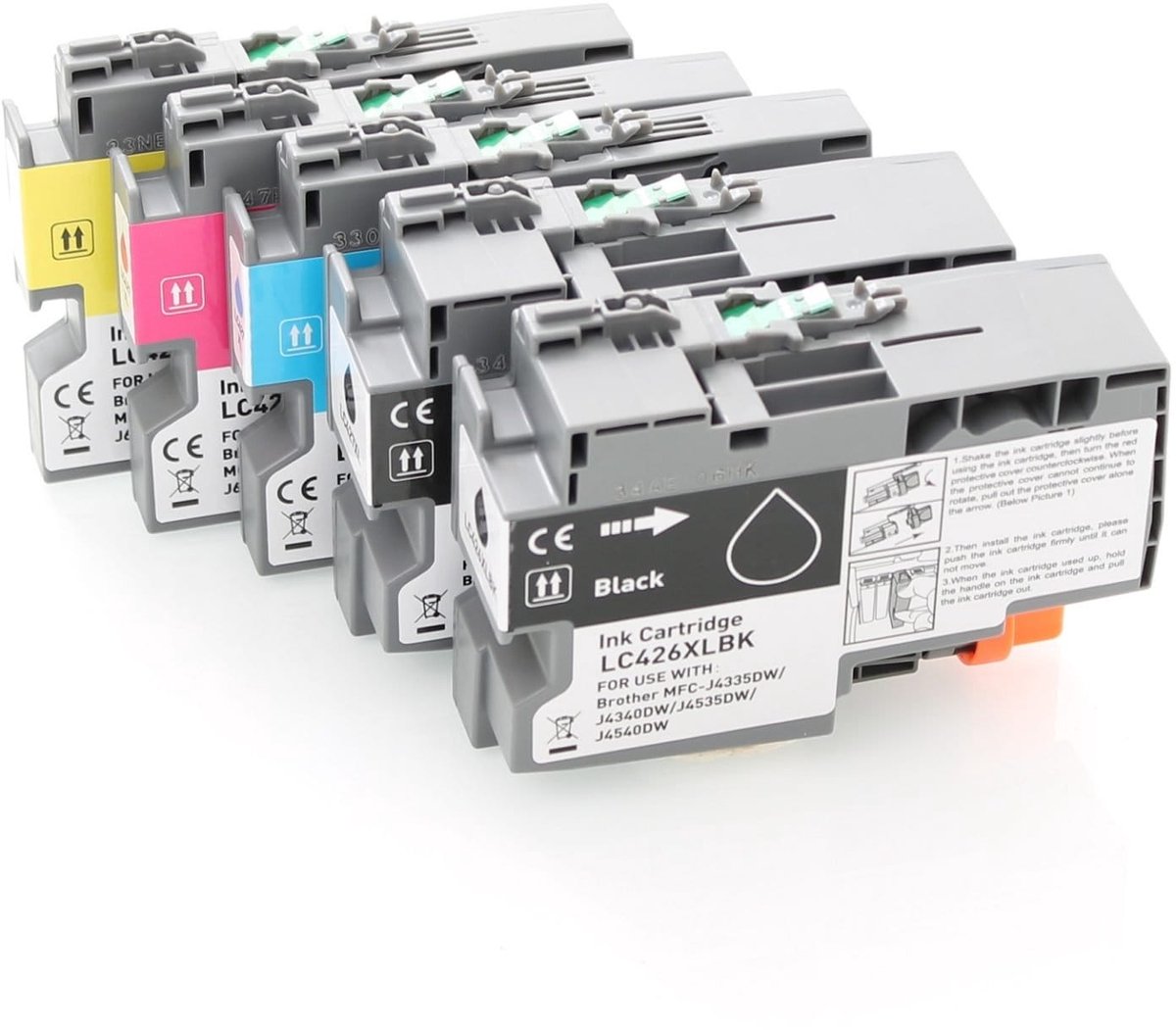 Brother - 5-Pack Inktcartridge - LC426 - Cyaan - Huismerk - geschikt voor LC426, LC426XL, MFC-J4335DW, MFC-J4340DW, MFC-J4535DW, MFC-J4540DW
