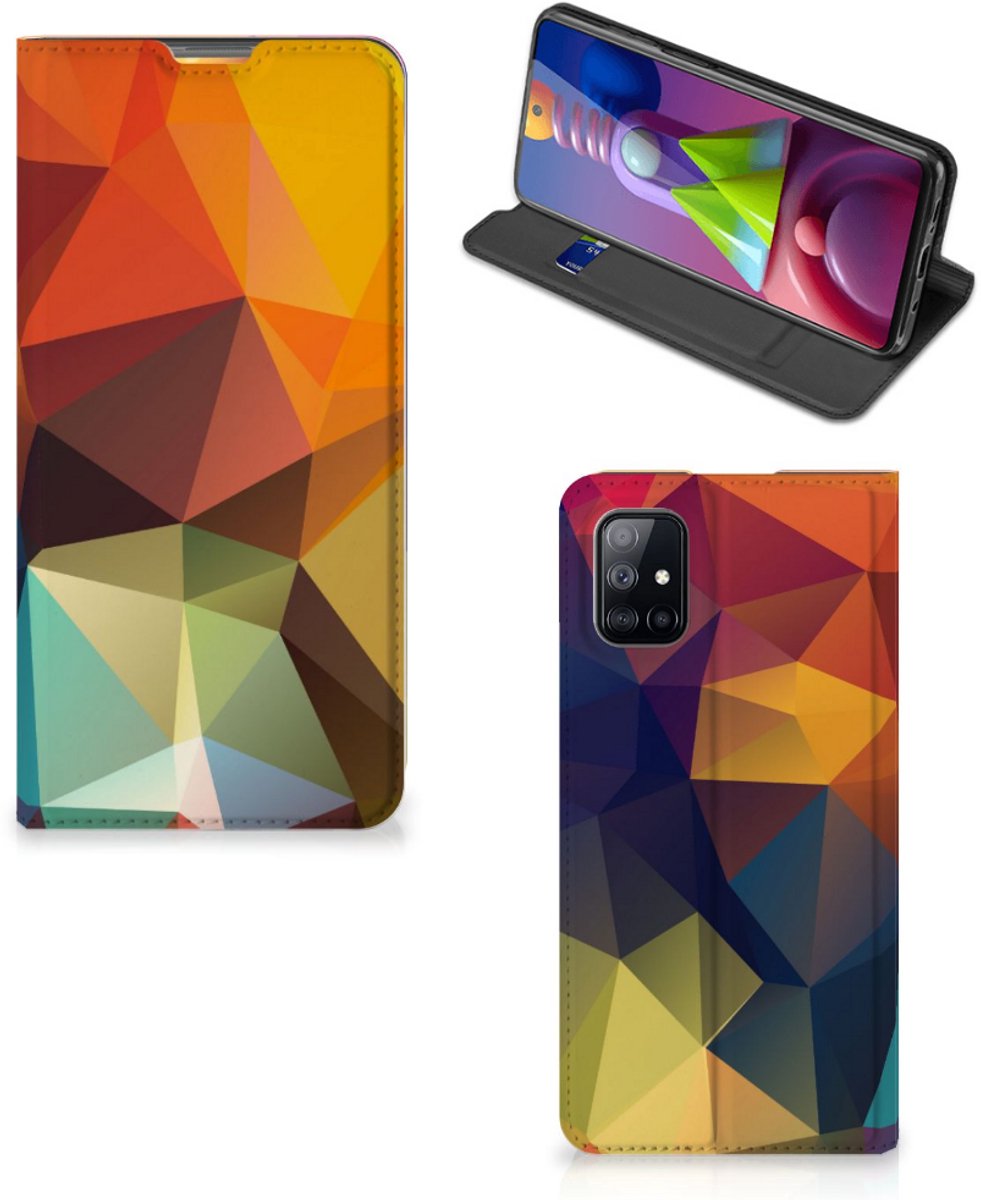 Samsung Galaxy M51 Stand Case Polygon Color