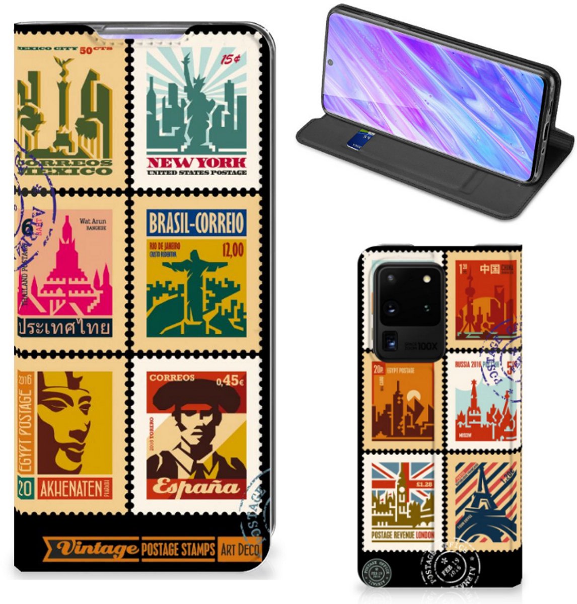 Samsung Galaxy S20 Ultra Book Cover Postzegels