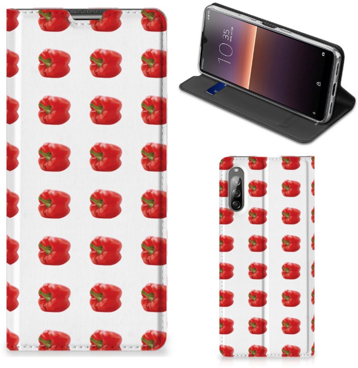 Sony Xperia L4 Flip Style Cover Paprika Red