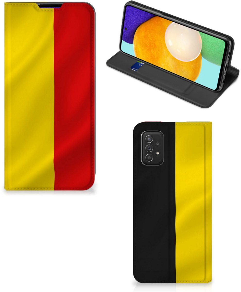 Standcase Hoesje voor Samsung Galaxy A03s Standcase Belgische Vlag