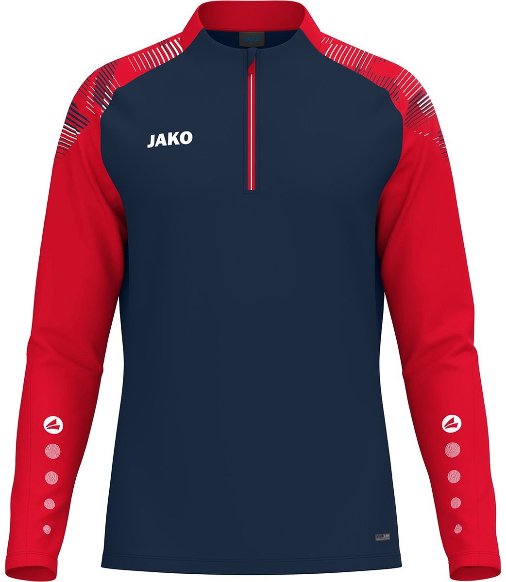 Jako Sonic Ziptop Heren - Marine / Rood | Maat: M