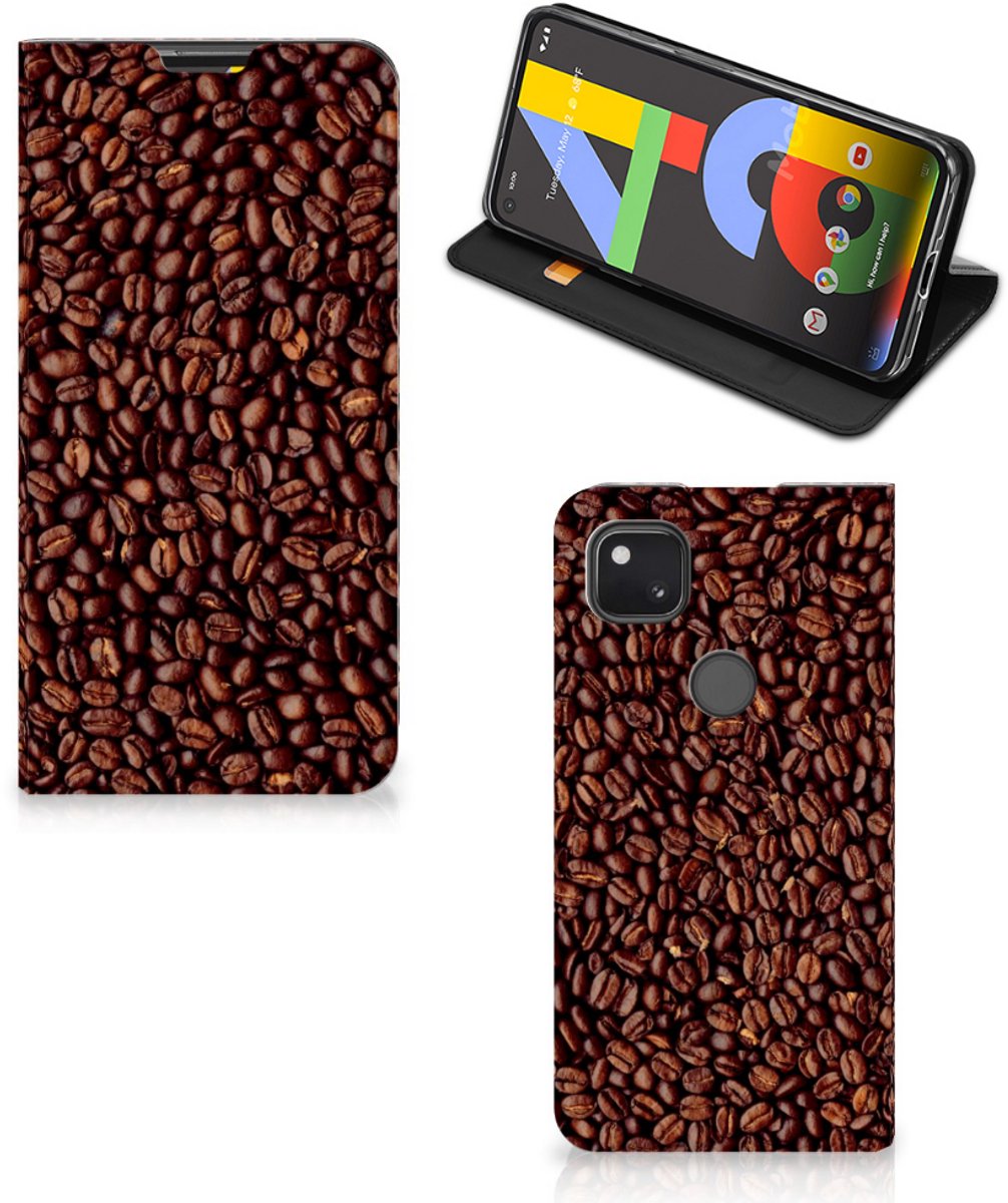 Google Pixel 4a Flip Style Cover Koffiebonen