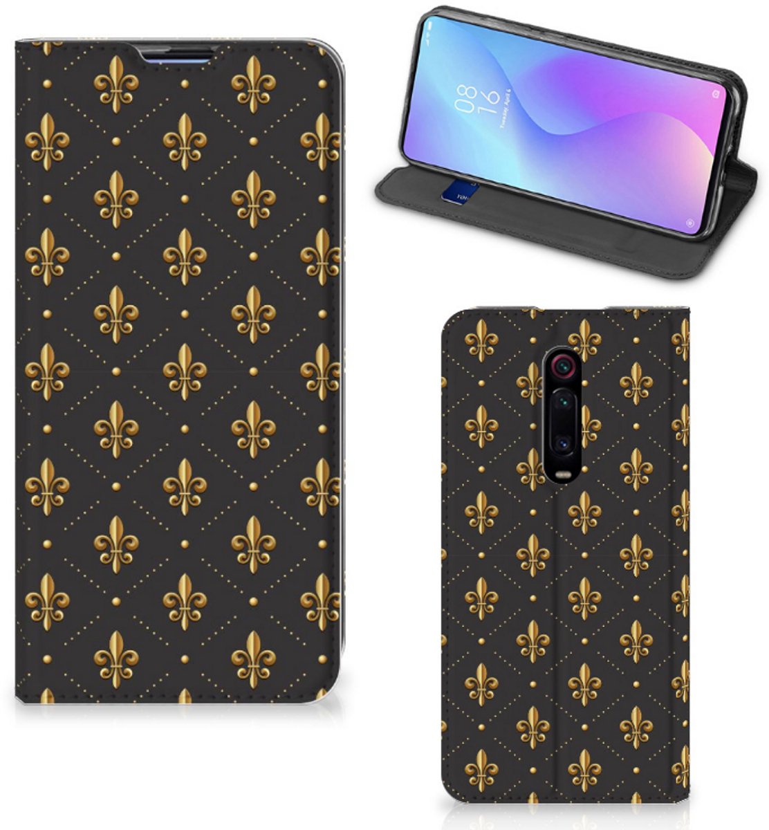 Xiaomi Mi 9T Pro Hoesje met Magneet Franse Lelie