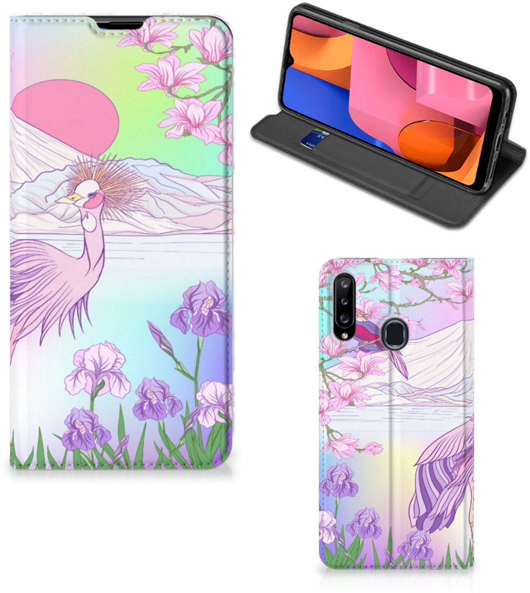 Samsung Galaxy A20s Hoesje maken Bird