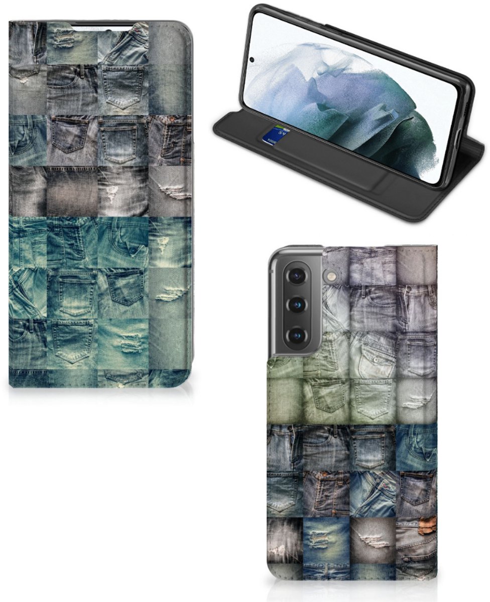 Hippe Standcase Samsung Galaxy S21 FE Spijkerbroeken