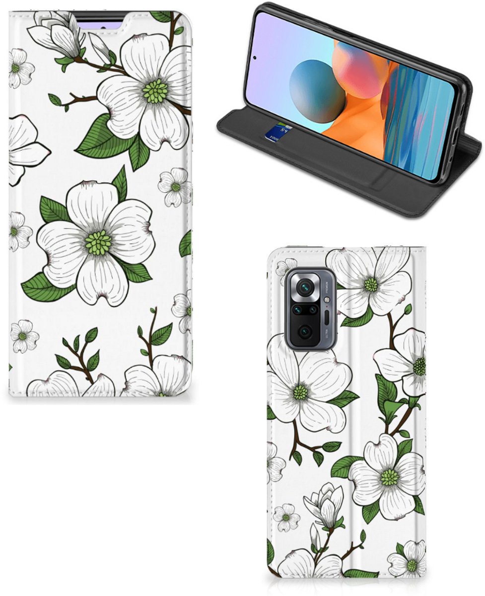 Xiaomi Redmi Note 10 Pro Smart Cover Dogwood Flowers