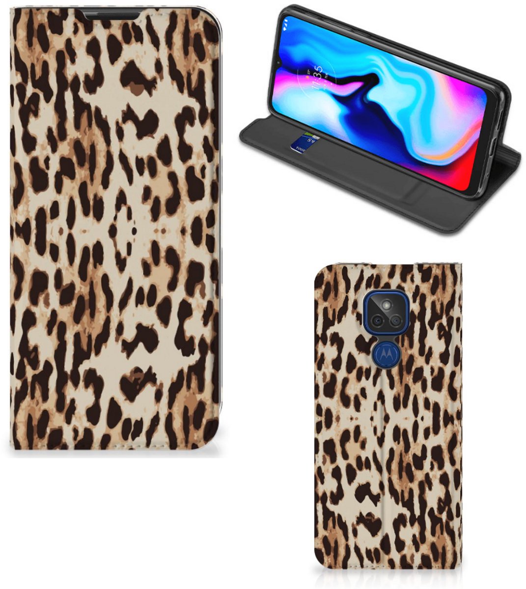 Motorola Moto G9 Play Hoesje maken Leopard