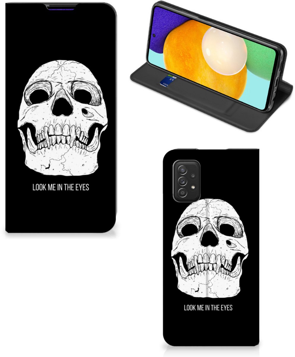 Mobiel BookCase Samsung Galaxy A03s Skull Eyes