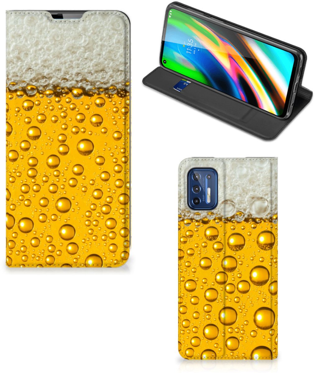 Motorola Moto G9 Plus Flip Style Cover Bier