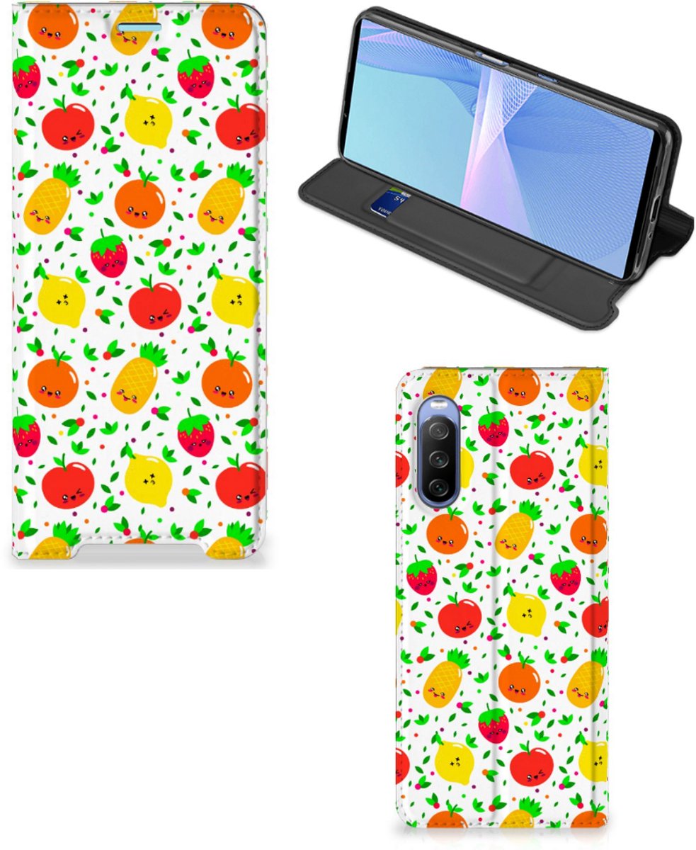 Sony Xperia 10 III Flip Style Cover Fruits