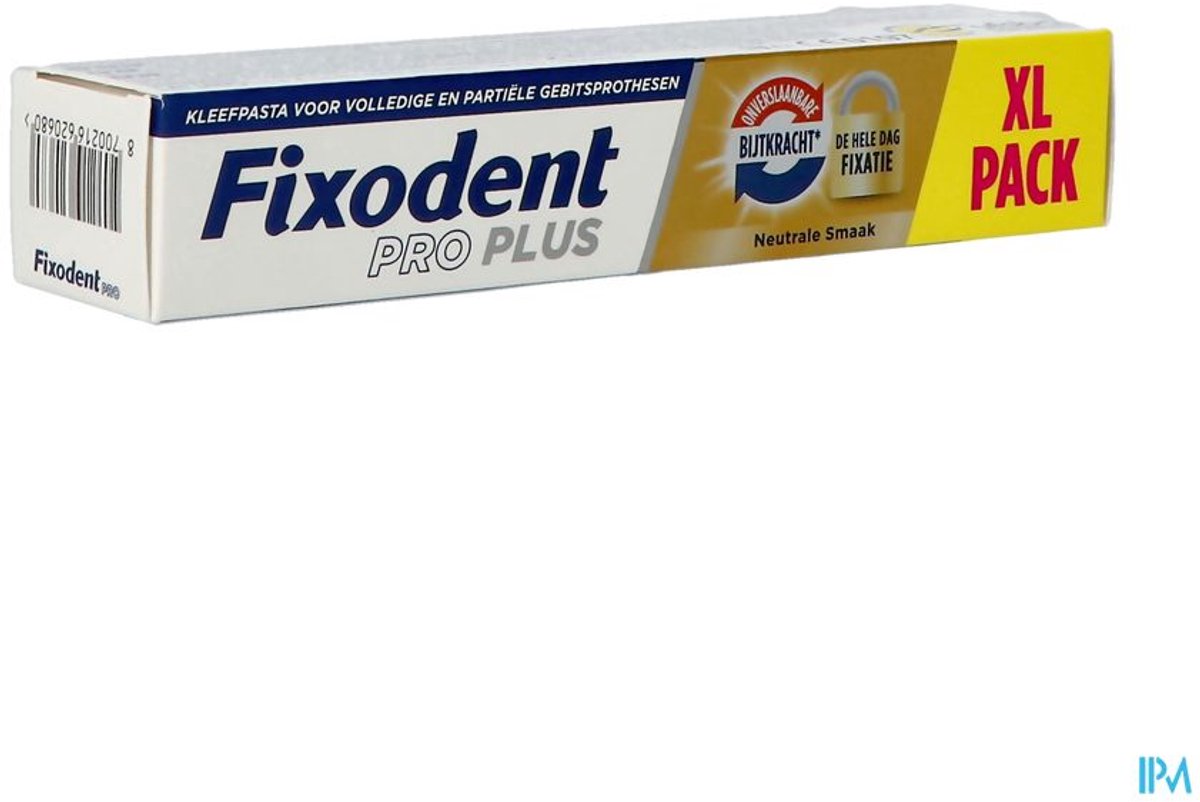 Fixodent Pro Plus Duo Action tandprothese zelfklevende crème 57 g