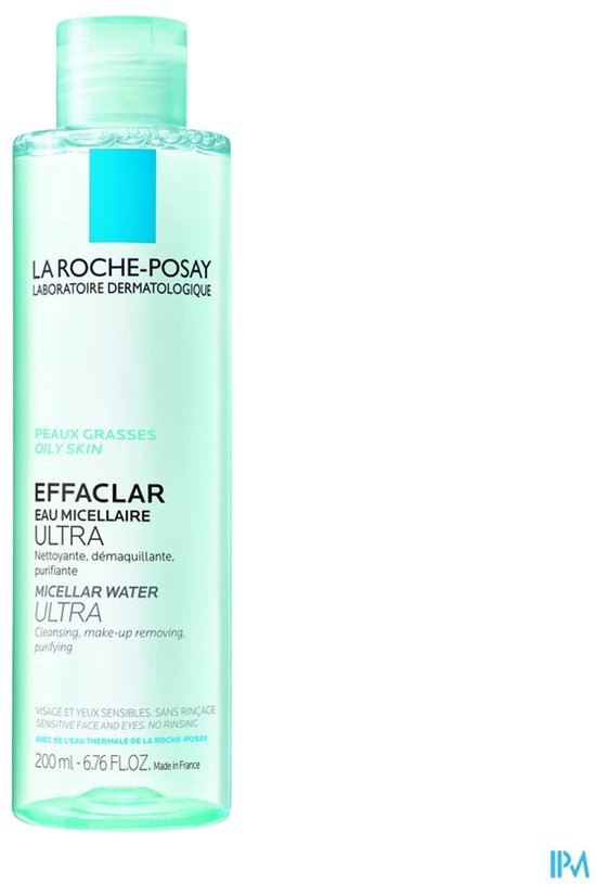 La Roche-Posay Effaclar Micellair Water - Gezichtsreinigingsmiddel - voor een vette huid en Acne - 200ml
