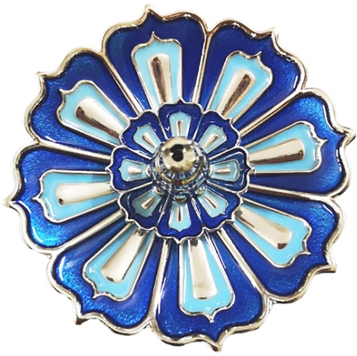 MTTProducts - Lotus Incense Burner - 3 in 1 - Decoratief en veelzijdig - Blauw - Incense Holder - Geschikt voor thuisgebruik - Kleur blauw
