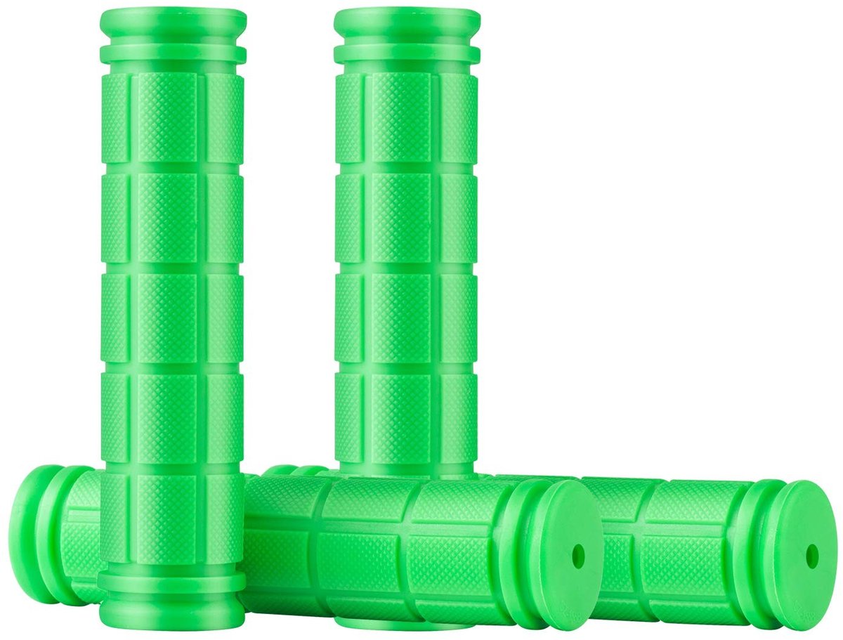 MTTProducts - Fiets Handvatten - Comfortabele Grip - Groen - Geschikt voor Kinderen - Duurzaam Rubber - Voor Verschillende Fietstypes