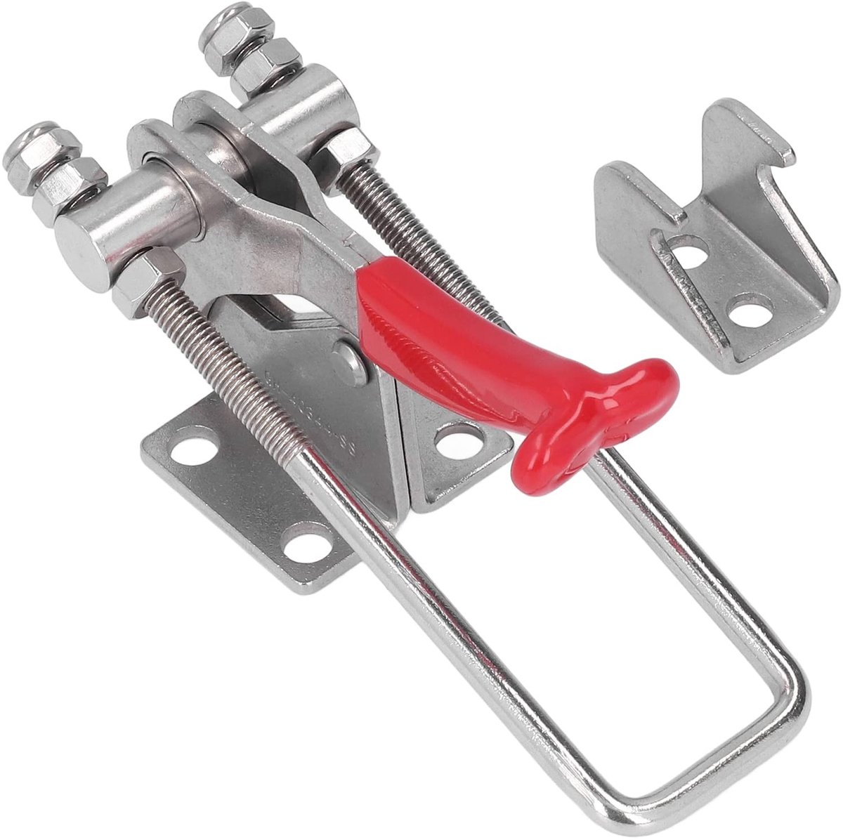MTTProducts - Toggle Clamp - 328 kg klemkracht - Snel ontgrendelbare hefboom - Rood - Verstelbare klem - Voor houtbewerking - Krachtige en betrouwbare ...