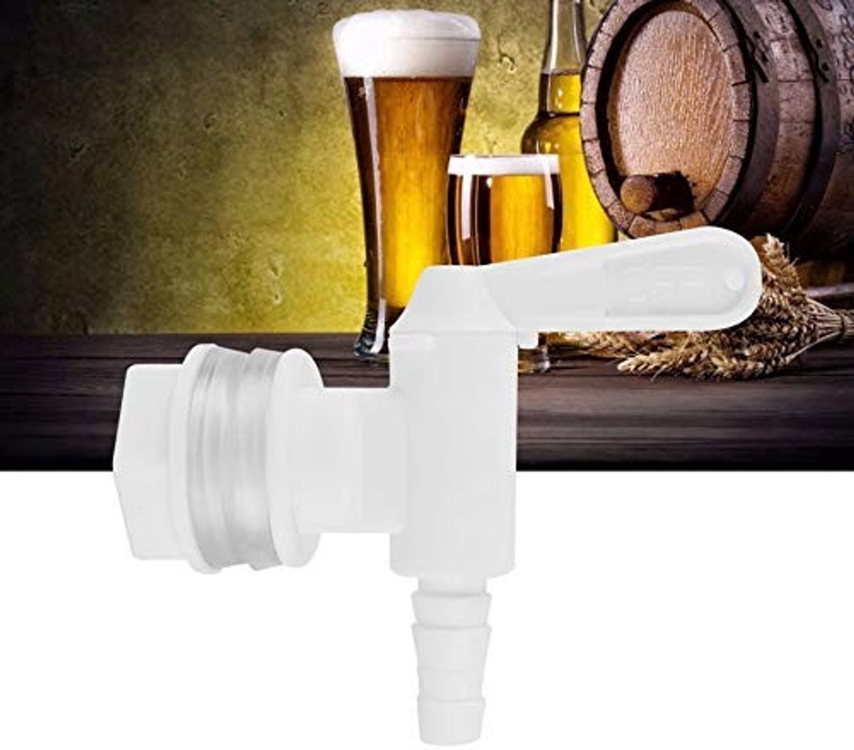 SPHProducts - Waterkraan - Bier tap - Voor thuisbrouwerij - Wit - Plastic - Gemakkelijk te installeren - Geschikt voor bar en keuken