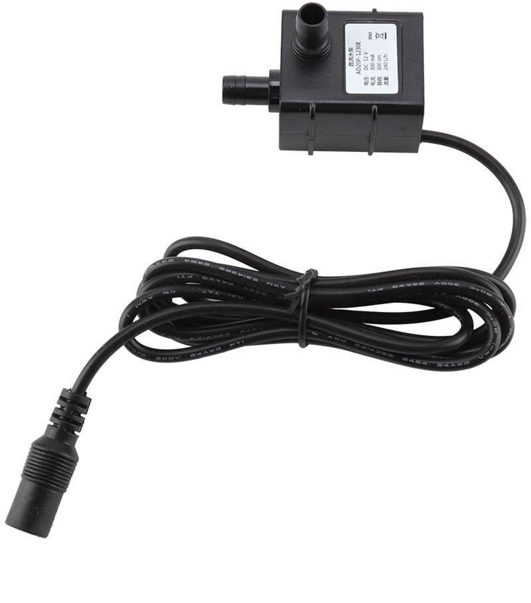 aladdien - Submersible Pump - Waterpomp - Energiezuinig en compact - 12 V - Ideaal voor vijvers en aquaria - 240 l/h - Voor hydroponics en fonteinen