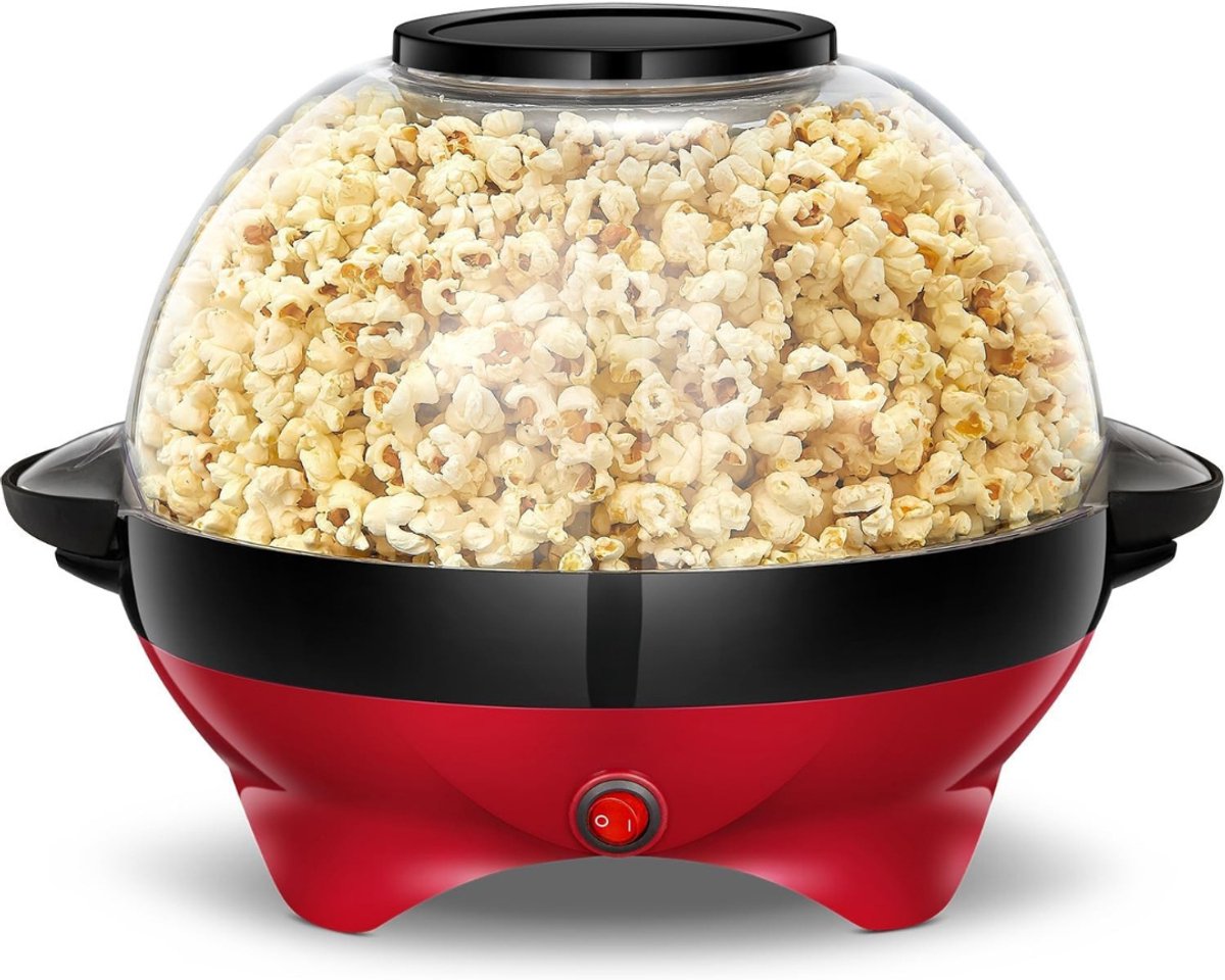 RUX® Popcorn Machine - Popcorn maker - Popcornmais Machine - Rood - 34cm x 20cm x 34cm