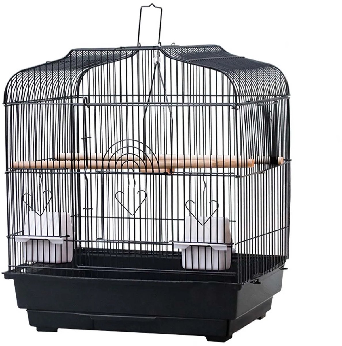 Lifero Vogelkooi - Vogelhuis - Binnen Volière - Incl. Zitstok, Lade, Drink- & Voerbakje - ca. 50 × 35 × 70 cm - Huisje voor Vogels