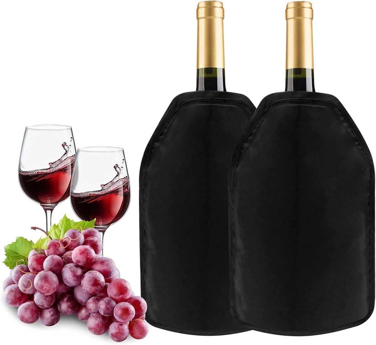 Wijnkoeler Sleeve - Draagbare Koeltas voor Wijn, Champagne en Bier (750 ml)
