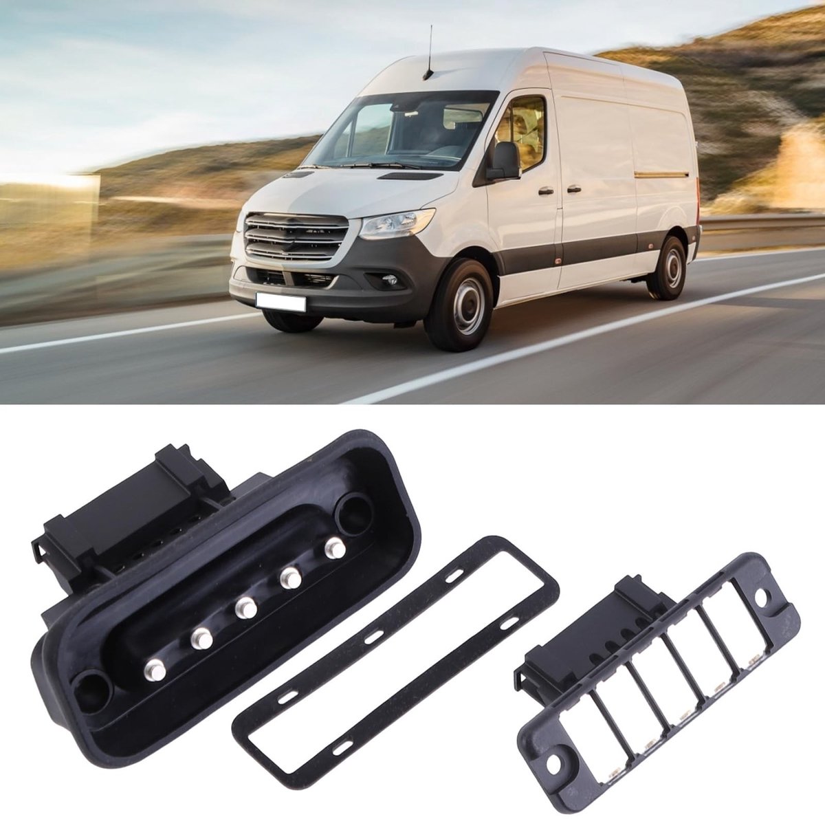 Dailygoody - Sliding Door Contact Switch - Vito en Sprinter - 5-pins aansluiting - Kunststof - Deurcontactplaat - Geschikt voor V Class W447 - Model 9