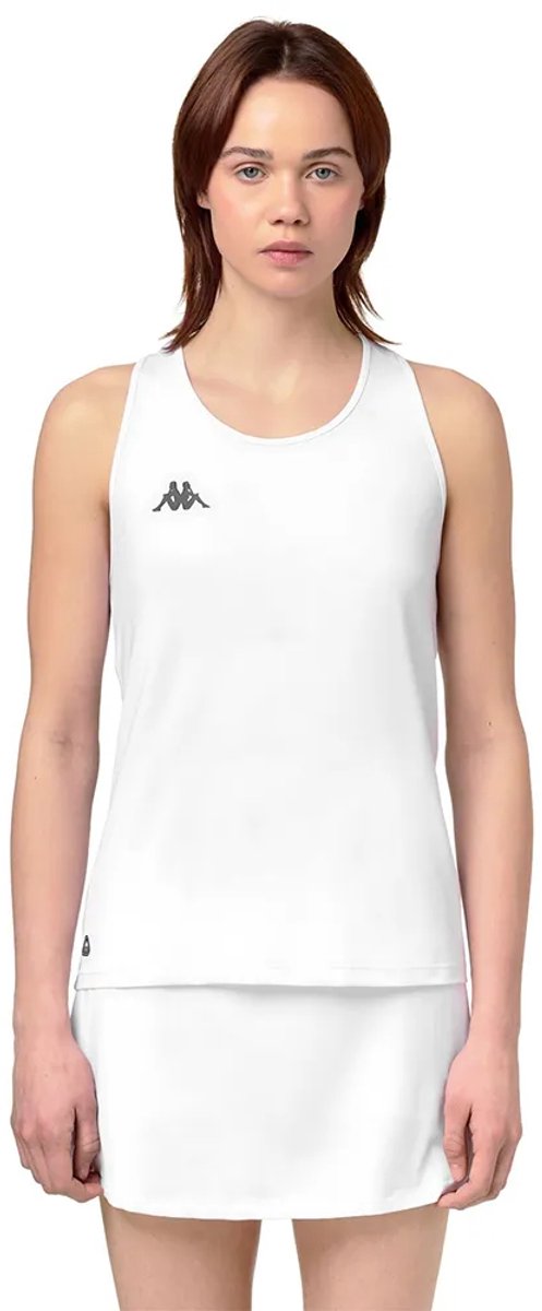 Kappa Ipef Mouwloos T-shirt Vrouw Wit