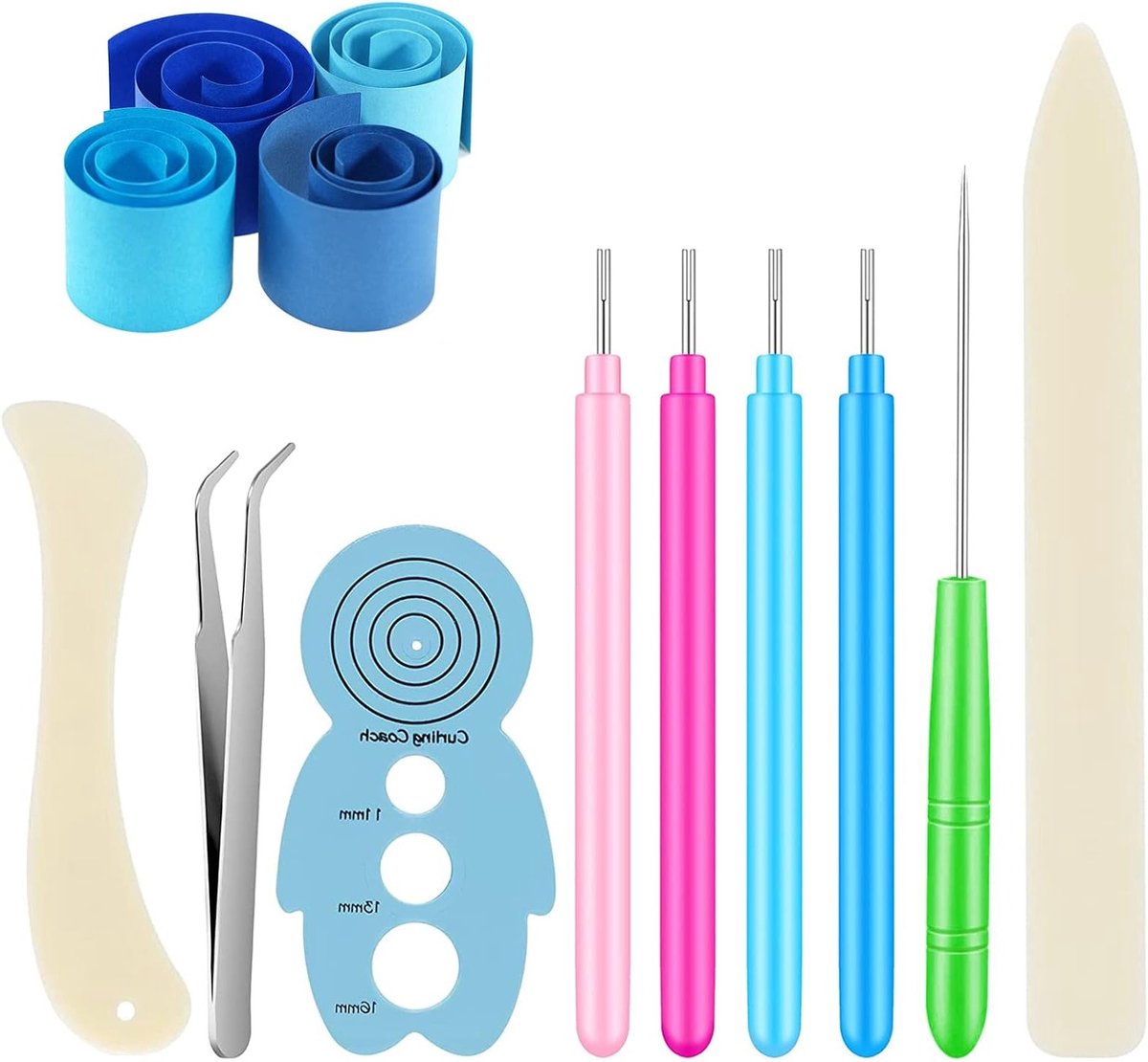 9-delige Quilling Gereedschap Set voor Papier Quilling, Slotted Tools en Quilling Pen voor Beginners en Gevorderden