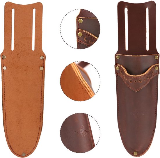 Leren Tuinmes Holster voor Snoeischaren en Tuingereedschap - Handige Scheidingstassen voor Tuinliefhebbers — afbeelding 5