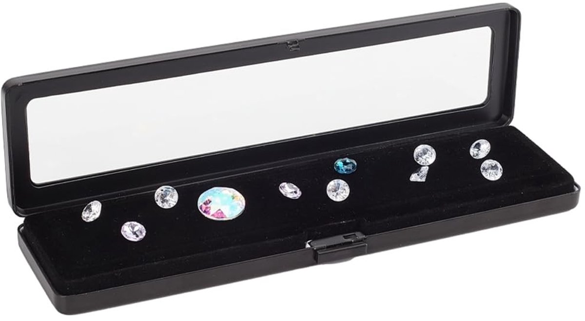 Allecto - Sieraden Doos - Diamant Juwelen Display Case - Zilver - Voor Edelstenen en Muntverzameling - Perfect voor Vrouwen - Compact en Elegant