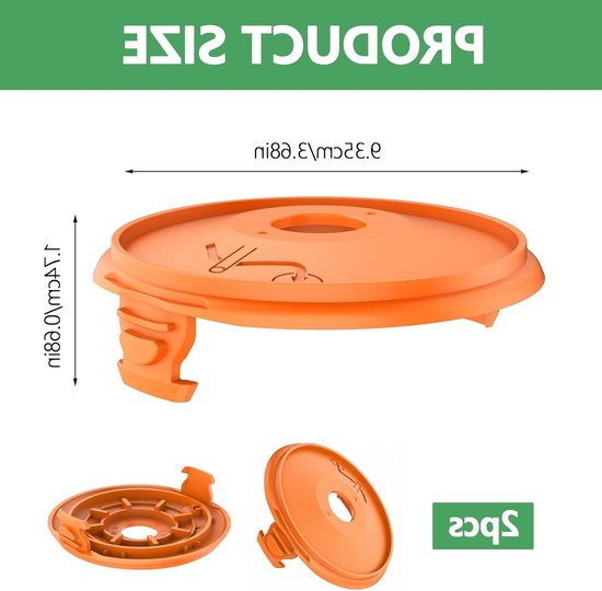 Vervangende Graskanttrimmer Spoelcover - Geschikt voor Gardena EasyCut, ComfortCut en PowerCut - 2 Stuks voor Optimale Bescherming en Prestaties — afbeelding 3