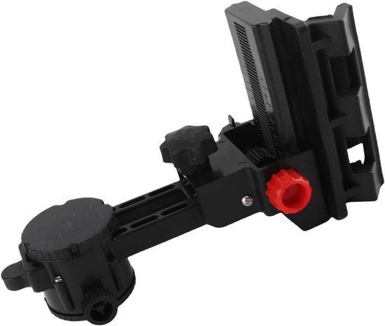Fijnafstelling Beugel Niveau Adapter, Verstelbare Clip met 360 Graden Rotatie, Duurzame L-vormige Swivel Basis voor Telescoopstangen en Accessoires — afbeelding 4