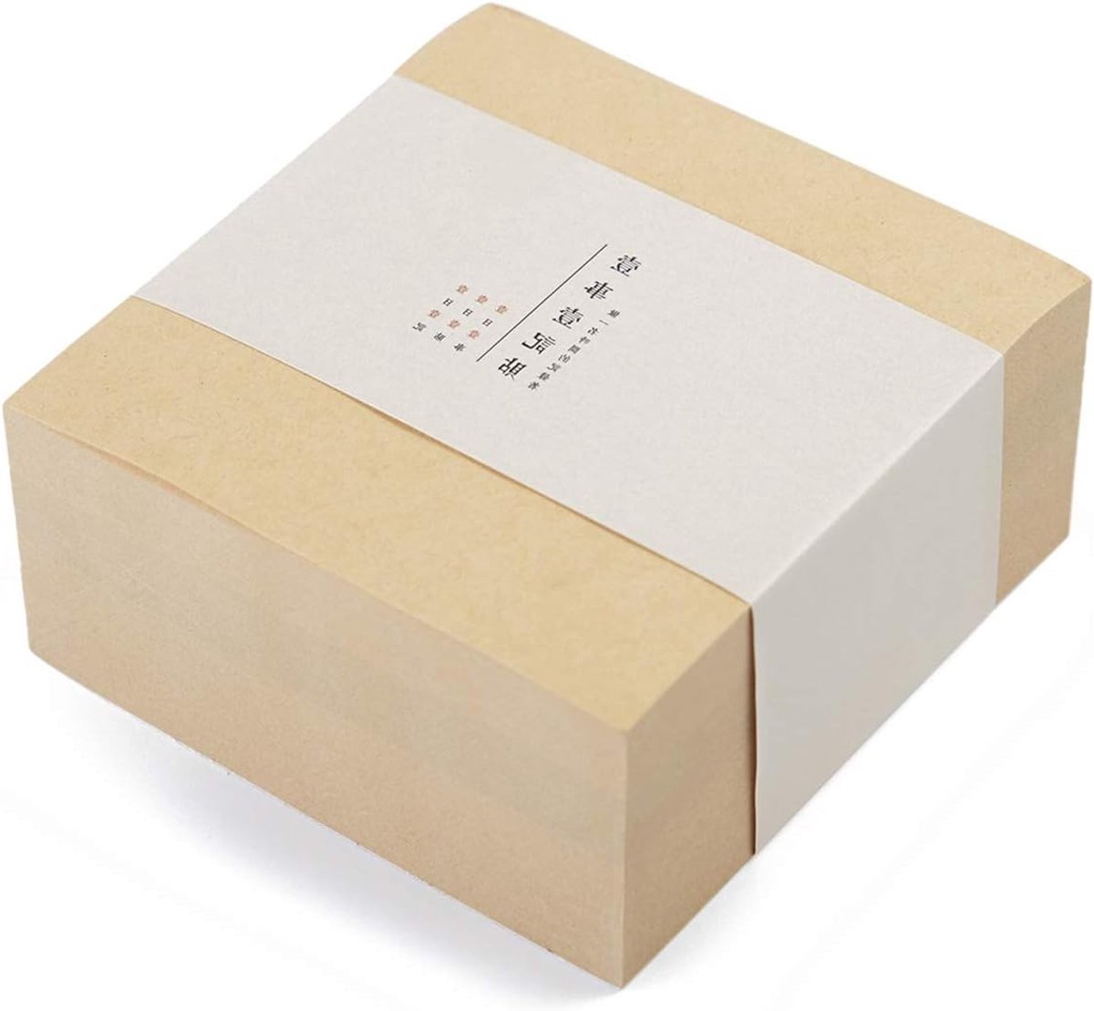Blank Notitiepapier 4x4 inch - 400 Vellen - Niet-Plakkerige Notitieblokken voor Kantoor en School - Kraft Bruin