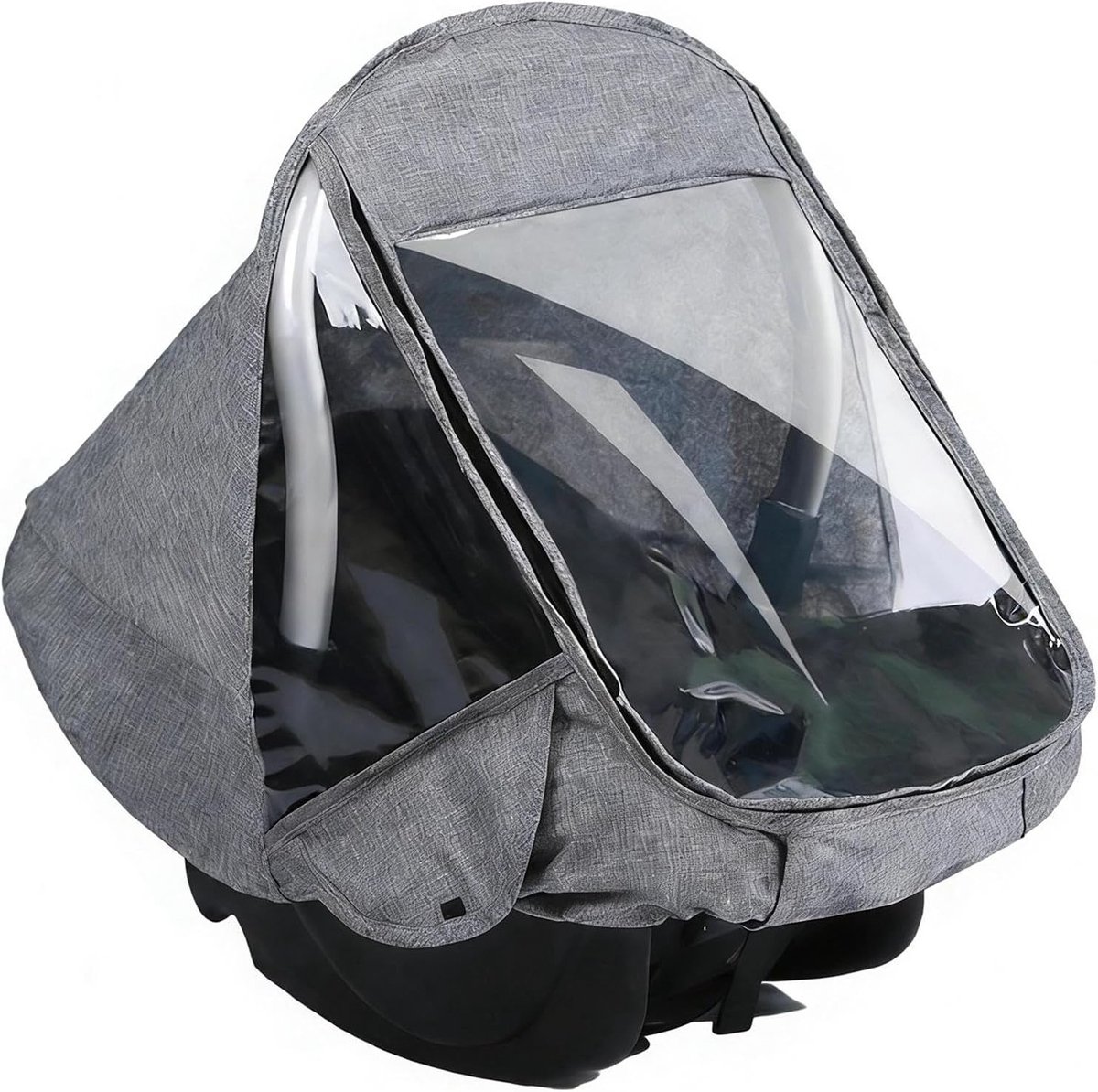 Universele Opvouwbare Regenhoes voor Kinderwagens - Eenvoudig te Installeren, Met Venster en Duurzaam PVC-Vrij Design