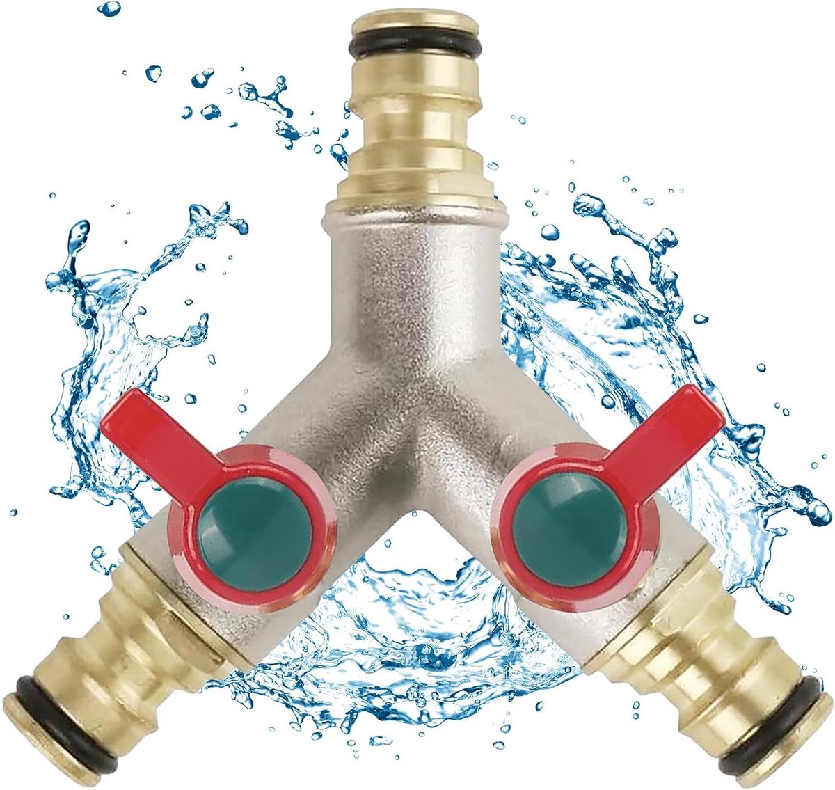 Tuinslang Y-klep splitter voor eenvoudige waterverbinding, ideaal voor irrigatie en schoonmaken