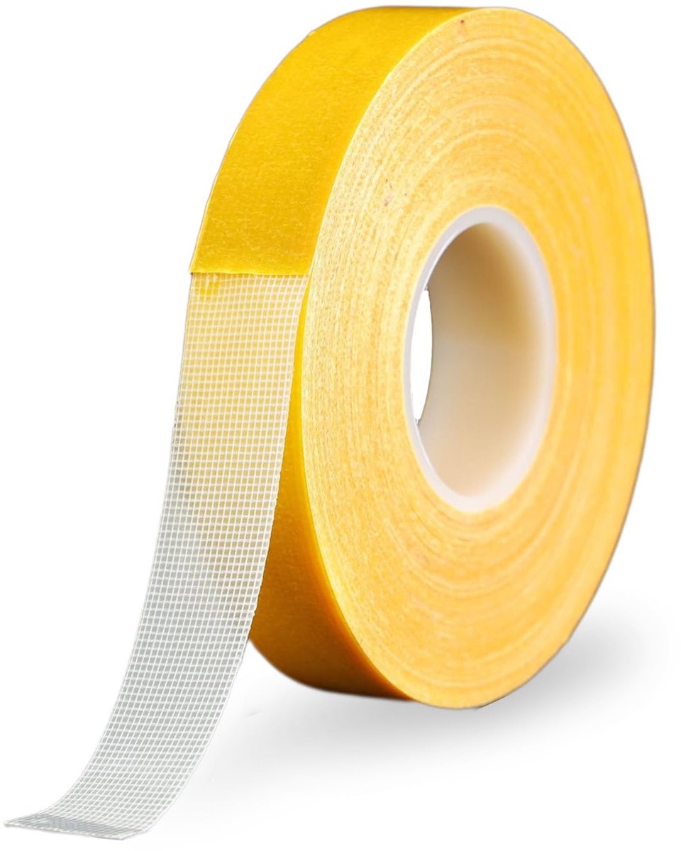 Dubbelzijdige Hem Tape 2cm x 10m, Sterke Hechtband voor Gordijnen, Broeken en Handwerken, Ideaal voor Textiel en Vloerkleden