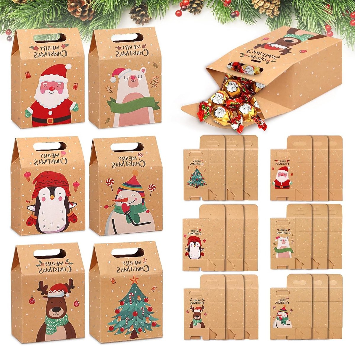 Kleurige Geschenkzakjes voor Cadeaus - 24 Stuks, Perfect voor Feestjes en Verjaardagen
