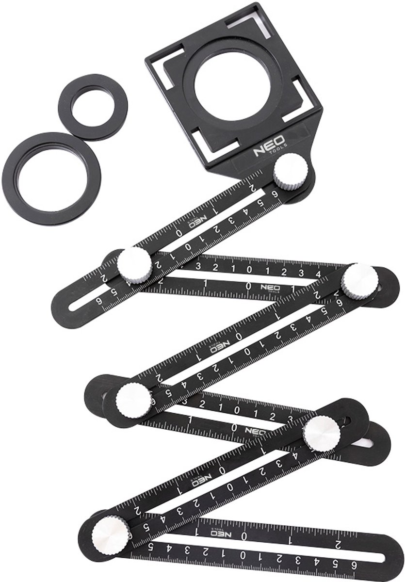 NEO - Hoekmeter - 6 Armen - Aluminium - 6 cm