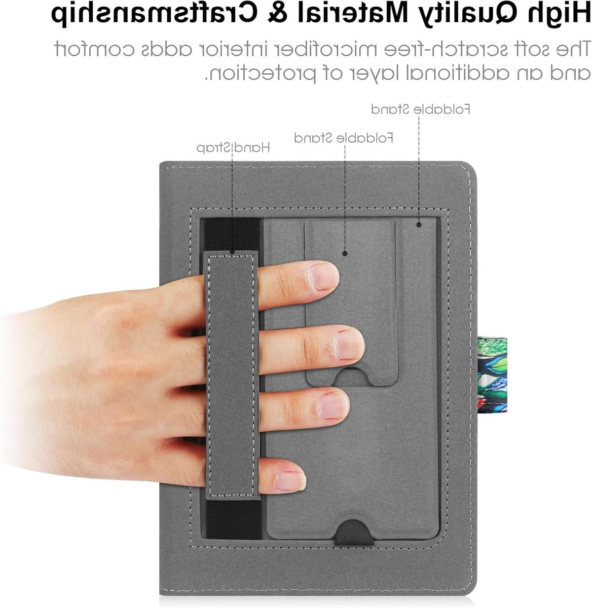 Universele Beschermhoes voor 6.8 Inch en 7 Inch E-Readers, Geschikt voor Kindle, Kobo en PocketBook, E-Book Reader Cover met Schokbestendige Bescherming – foto 5