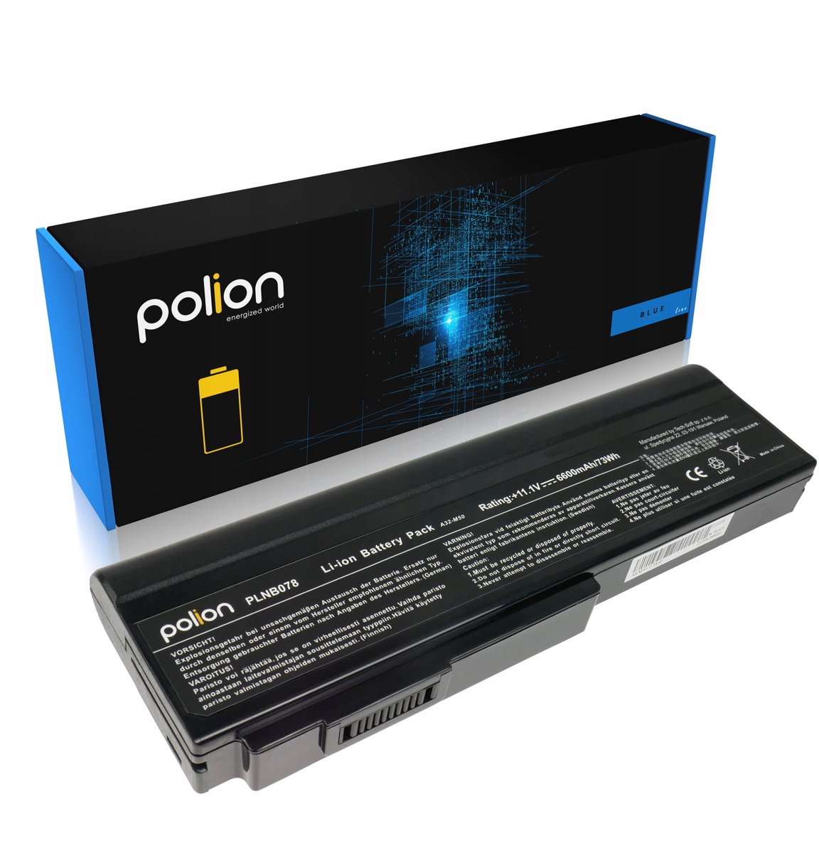 Polion - Batterij - ASUS A32-H36 Serie - 6600mAh - Li-Ion