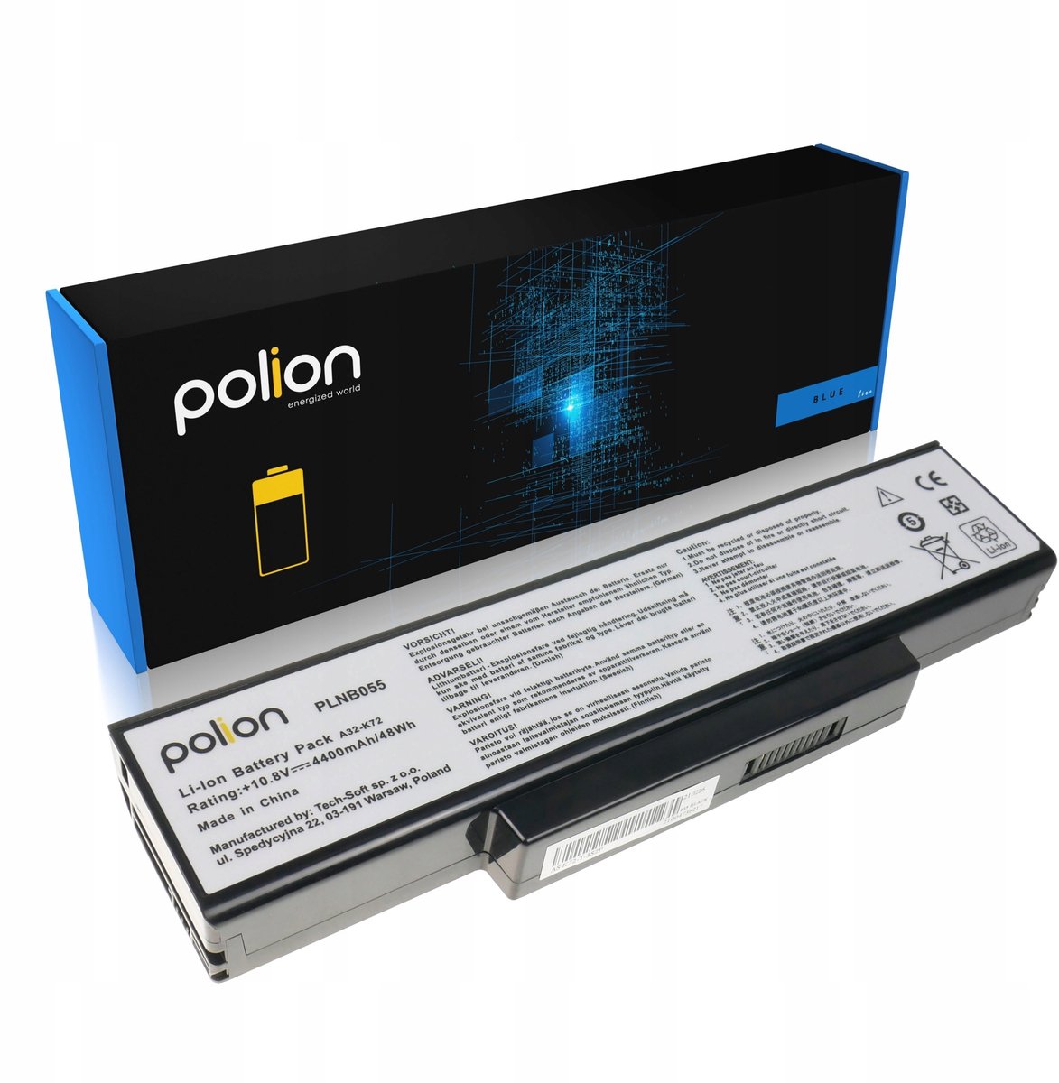 Polion - Batterij voor ASUS laptop - 4400mAh - Li-Ion - Veilig en Betrouwbaar