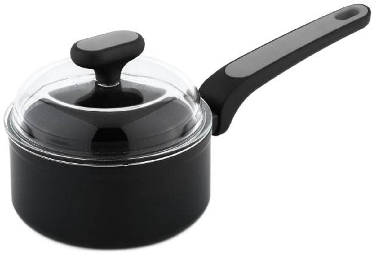 Nois Salto Silver Serie - Kookpan - 16cm - Greblon C3+ Coating - Inclusief Deksel