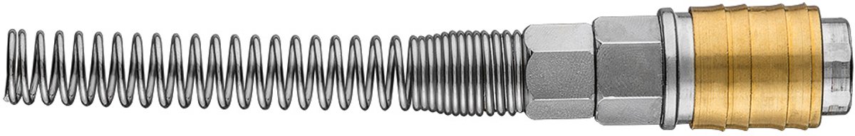NEO - Snelkoppeling voor Compressor - 8 x 10 mm - Roestvrij en Messing - Max 16 bar