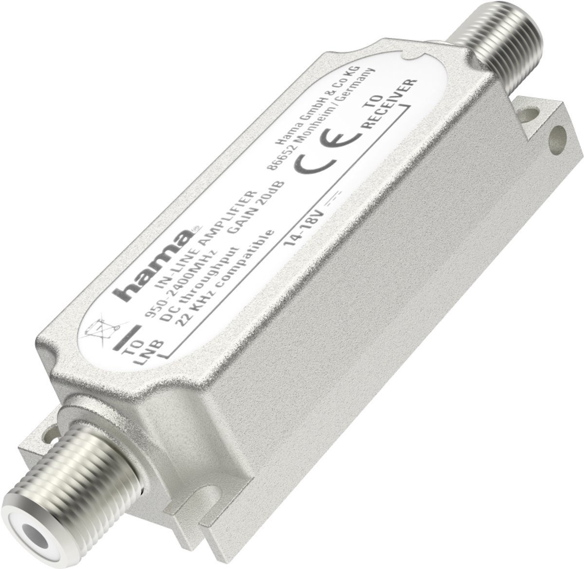 Hama SAT-inline-versterker, 20 dB