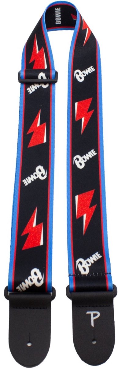 David Bowie - Flash Gitaarband - Zwart/Rood